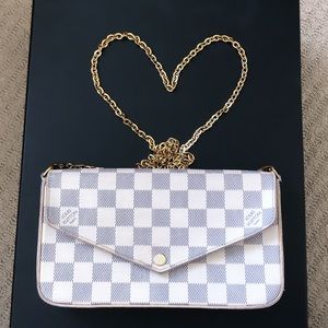 SOLD - Louis Vuitton Felicie Damier Azur